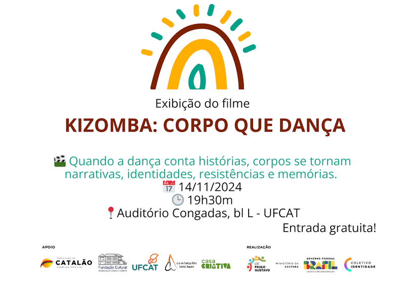 Mostra AXÉ Exibição de Kizomba: Corpo que Dança, comemora o mês da Consciência Negra