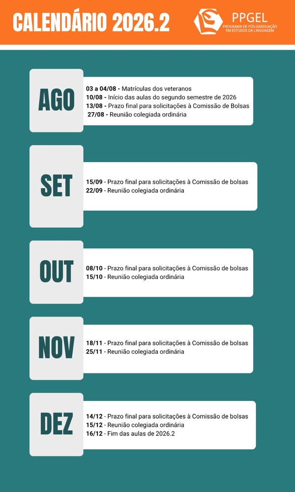 Calendário 2026.2