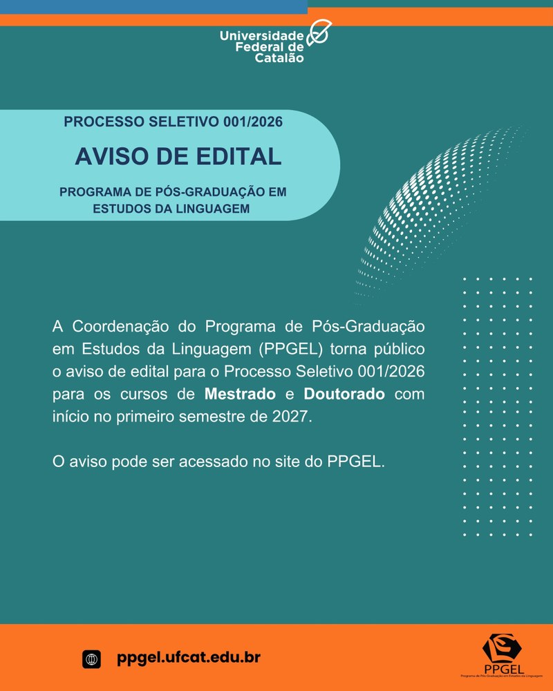 Aviso de Edital do Processo Seletivo 001/2026