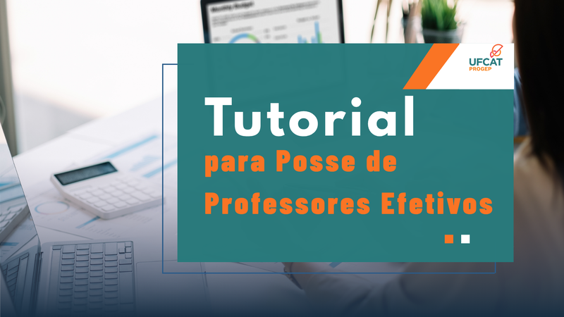 Tutorial para Posse de Professores Efetivos