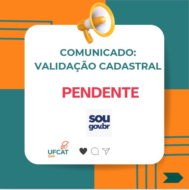VALIDAÇÃO CADASTRAL 2026 PENDENTE