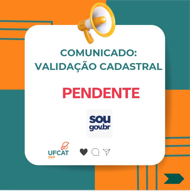 VALIDAÇÃO CADASTRAL 2026 PENDENTE