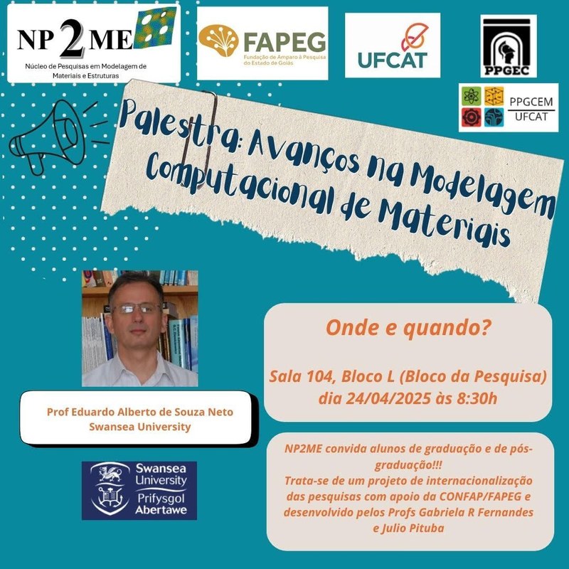 Palestra: Avanços na Modelagem Computacional de Materiais