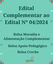 EDITAL COMPLEMENTAR UFCAT Nº 01/2024 AO EDITAL Nº 04/2024