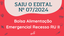 Edital PRPE/UFCAT Nº 07/2024 (Cancelado) para Bolsa Alimentação Emergencial (Recesso RU II)