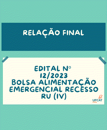 RELAÇÃO FINAL DAS INSCRIÇÕES CONFIRMADAS