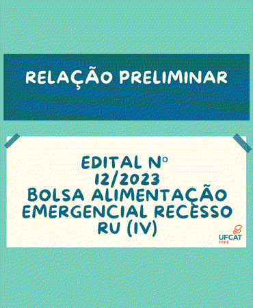 RELAÇÃO PRELIMINAR DAS INSCRIÇÕES CONFIRMADAS