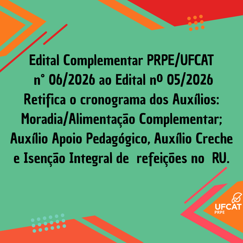 Edital Complementar 06/2026 ao Edital nº 05/2026