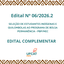 EDITAL COMPLEMENTAR PRPE/UFCAT Nº 02, DE 13 DE JULHO DE 2026