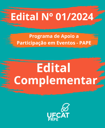 EDITAL COMPLEMENTAR UFCAT Nº 01/2024 AO EDITAL Nº 01/2024
