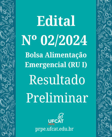 RESULTADO PRELIMINAR - EDITAL Nº 02/2024 (ALIMENTAÇÃO EMERGENCIAL RECESSO RU I