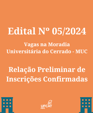 RELAÇÃO PRELIMINAR DAS INSCRIÇÕES CONFIRMADAS DO EDITAL Nº 05/2024