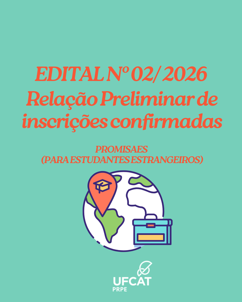 Relação Preliminar de Inscrições Confirmadas - Edital Nº 02/2026