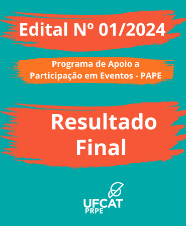 RESULTADO FINAL - EDITAL Nº 01/2024 PAPE - AGOSTO
