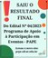RESULTADO FINAL EDITAL Nº04/2023 - Seleção para Programa de Apoio à Participação em Eventos - PAPE