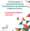 Vídeo tutorial para o preenchimento do questionário de adesão ao cadastro único (CadÚnico) via SIGAA