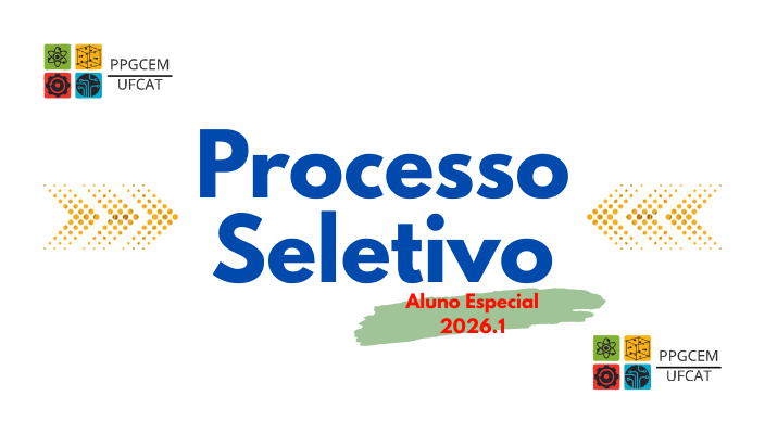Seleção e matrícula para alunos especiais: Programa de Pós-Graduação em Ciência e Engenharia de Materiais