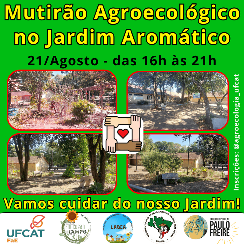 Mutirão Agroecológico no Jardim Aromático