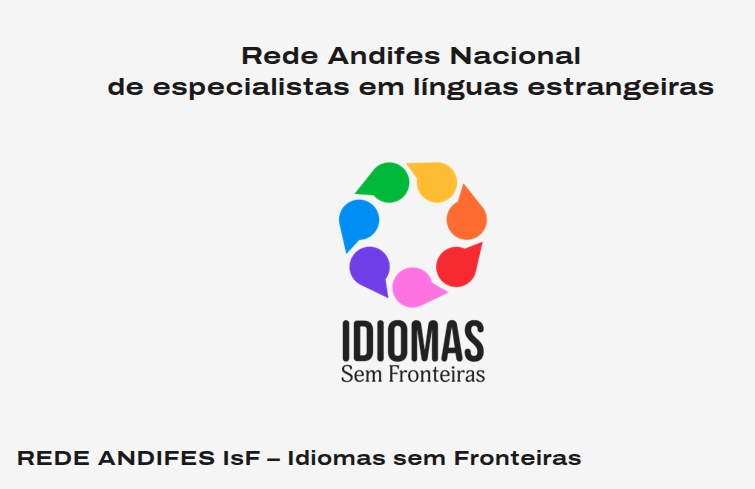 Oferta coletiva gratuita de cursos de idiomas pela rede Andifes ISF. Inscrições até 27 de março