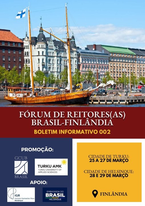 UFCAT participará do próximo Fórum de Reitores promovido pelo GCUB, na Finlândia